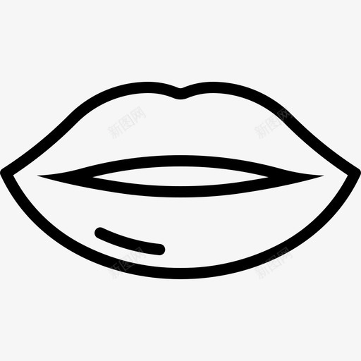嘴唇接吻器官图标svg_新图网 https://ixintu.com 亲密 嘴唇 器官 性感 接吻