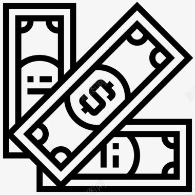 货币税收1直系图标图标