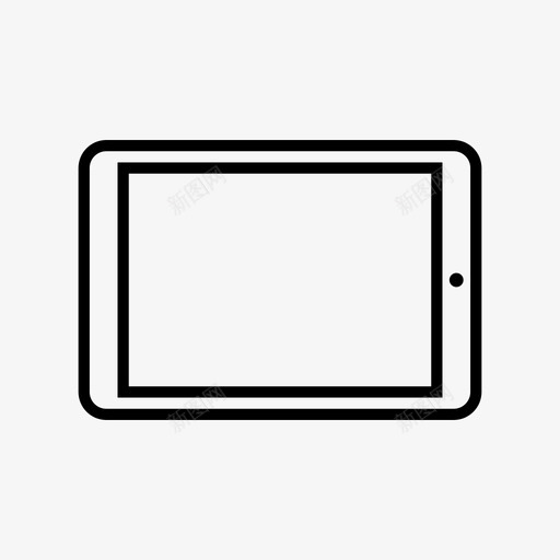 平板电脑ipadmini图标svg_新图网 https://ixintu.com ipad mini 平板电脑 设备