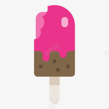 冰淇淋夏季112平淡图标图标