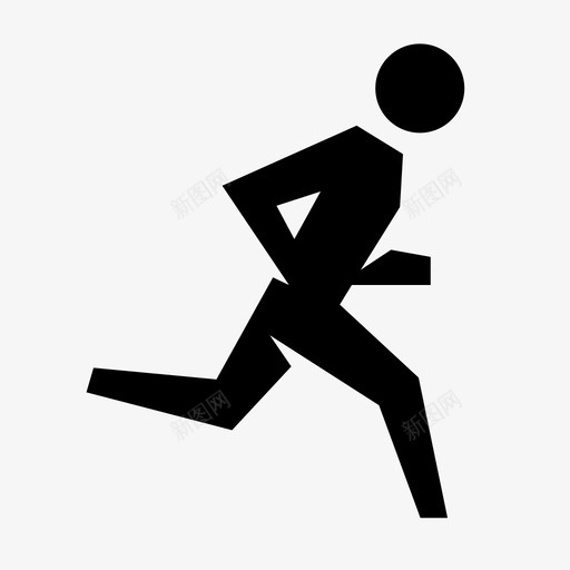 马拉松跑健身跑步图标svg_新图网 https://ixintu.com 健身 跑步 运动 运动鞋 马拉松