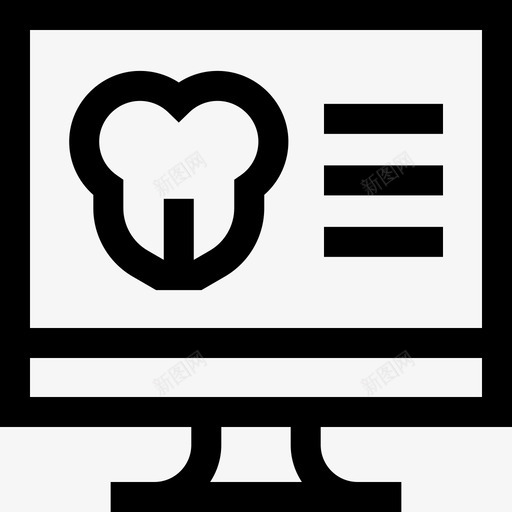 发票牙科护理38直线图标svg_新图网 https://ixintu.com 发票 护理 牙科 直线