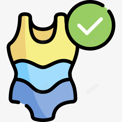 使用泳衣24号游泳池线性颜色图标svg_新图网 https://ixintu.com 24号 使用 泳衣 游泳池 线性 颜色