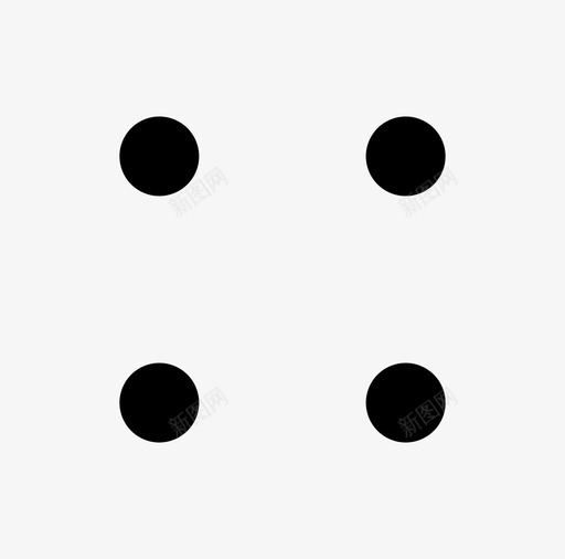 四个方块圆圈图标svg_新图网 https://ixintu.com 四个 圆圈 操场 方块 正方形 虚线
