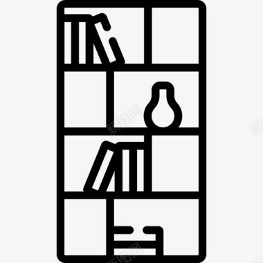 书架家具49线性图标图标