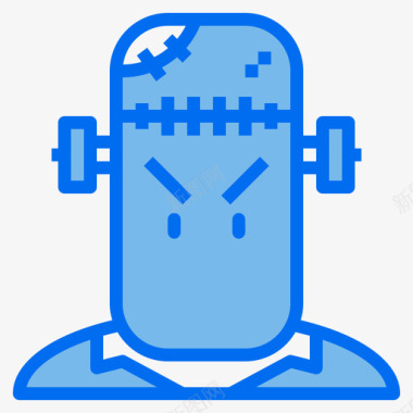 弗兰克斯汀怪物12蓝色图标图标