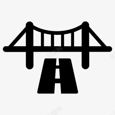 基础设施建筑桥梁图标图标