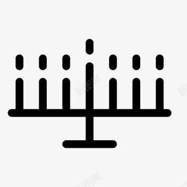 基纳拉非洲蜡烛图标图标