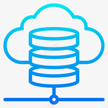 云数据库网络技术13梯度图标图标