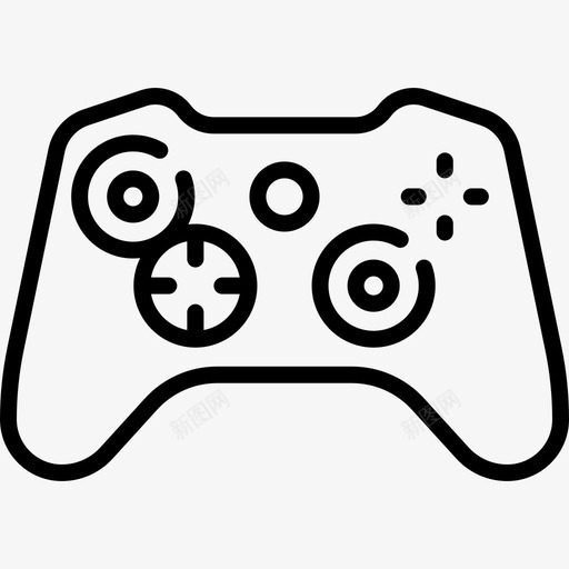 Gamepad游戏93线性图标svg_新图网 https://ixintu.com Gamepad 游戏 线性