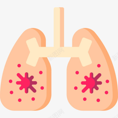 肺炎冠状病毒13扁平图标图标