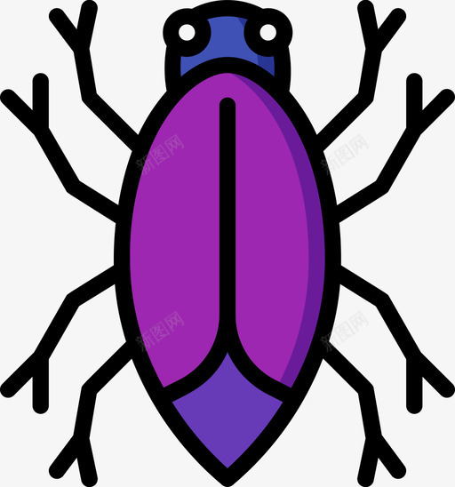 昆虫昆虫和昆虫1线状颜色图标svg_新图网 https://ixintu.com 昆虫 线状 颜色