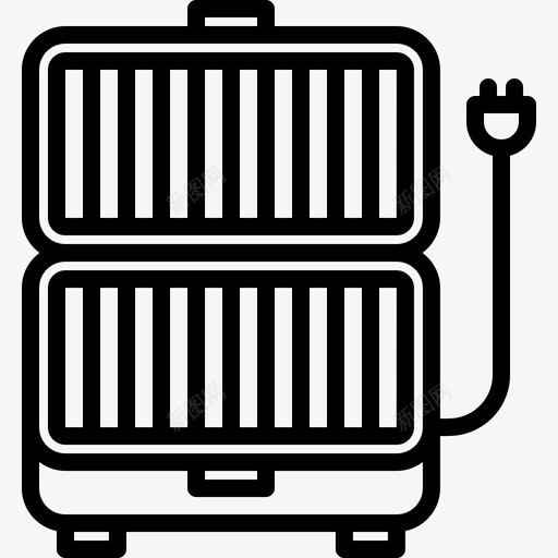 电烤架烧烤烹饪图标svg_新图网 https://ixintu.com 烤架 烧烤 烹饪