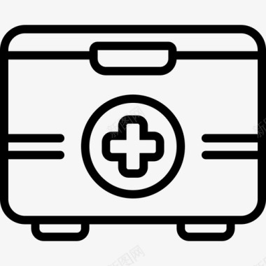 急救箱箱子医疗保健图标图标