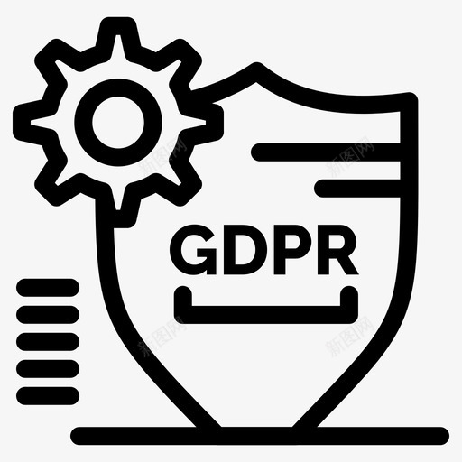 gdpr锁定保护图标svg_新图网 https://ixintu.com gdpr 保护 安全 锁定