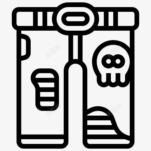 长裤摇滚乐40直线型图标svg_新图网 https://ixintu.com 摇滚乐 直线 线型 长裤