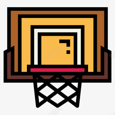篮球篮球44直系颜色图标图标