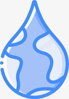 水水13蓝色图标图标