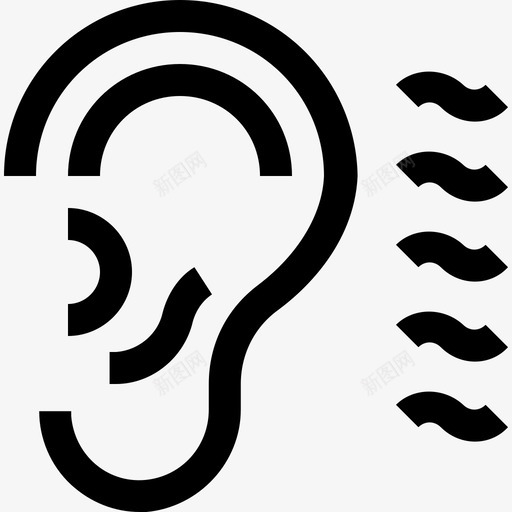 mulm 12, ear, hear, svg_新图网 https://ixintu.com mulm 12  ear  hear