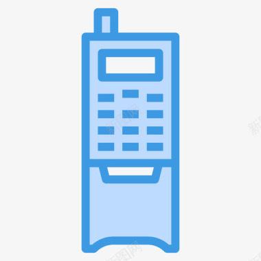 手机复古装置2蓝色图标图标