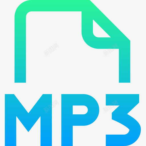 Mp3音乐152渐变图标svg_新图网 https://ixintu.com Mp3 渐变 音乐