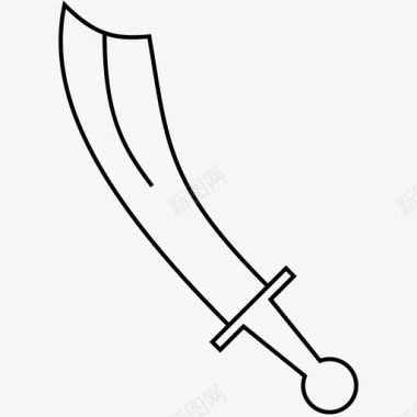 刀阿拉伯剑图标图标