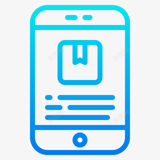 移动应用程序传送146渐变图标svg_新图网 https://ixintu.com 传送 应用程序 渐变 移动