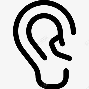 耳通讯183直线型图标图标