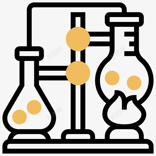 实验室科学146黄影图标svg_新图网 https://ixintu.com 实验室 科学 黄影