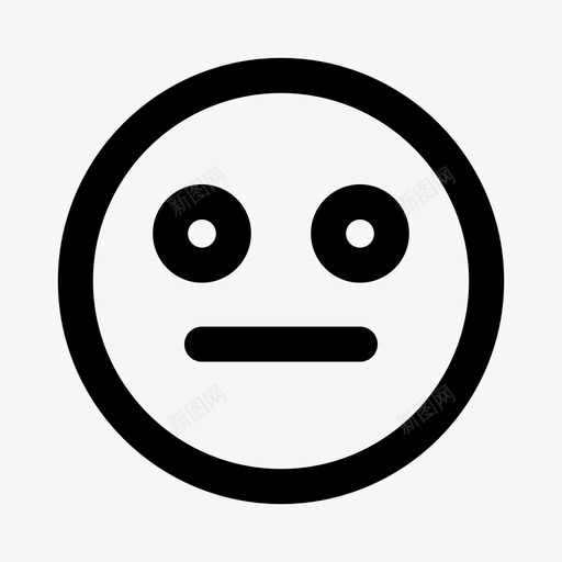无聊的不清楚的表情符号图标svg_新图网 https://ixintu.com 不清楚 无聊 符号 表情