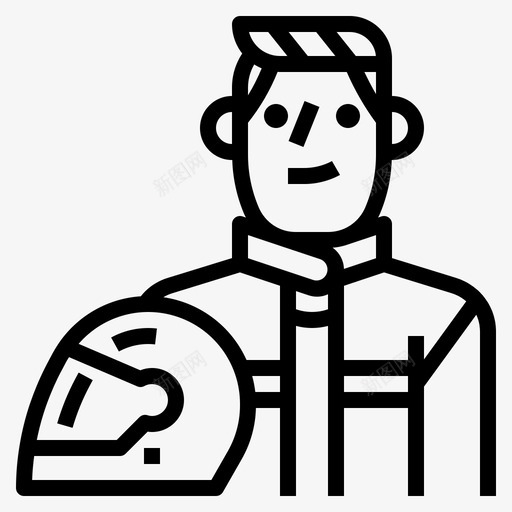 车手化身男人图标svg_新图网 https://ixintu.com 人和 化身 摩托车 概述 生活方式 男人 车手