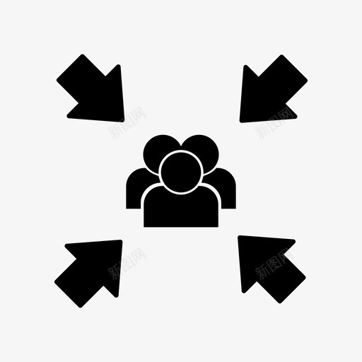 会合点标志图标svg_新图网 https://ixintu.com 会合点 标志