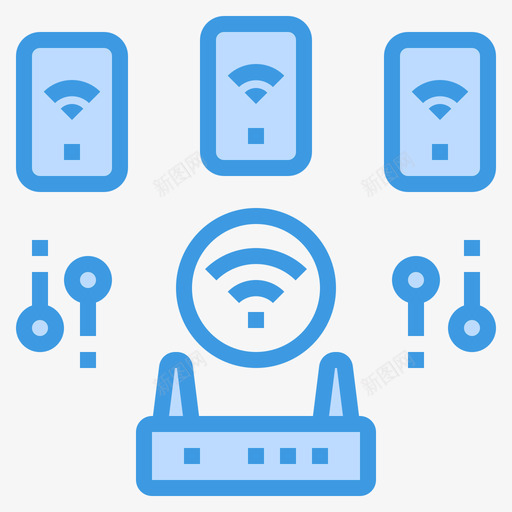 网络网络技术27蓝色图标svg_新图网 https://ixintu.com 网络 网络技术 蓝色