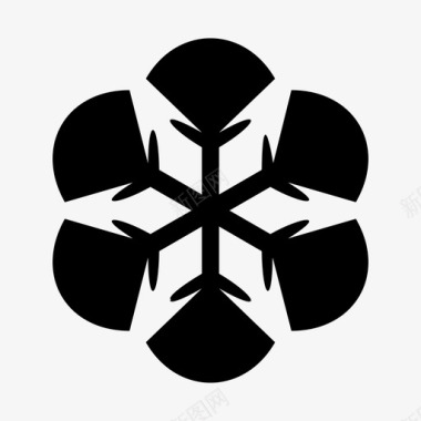 雪花圣诞节节日图标图标