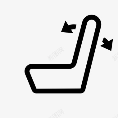 座椅调节倾斜汽车车辆图标图标