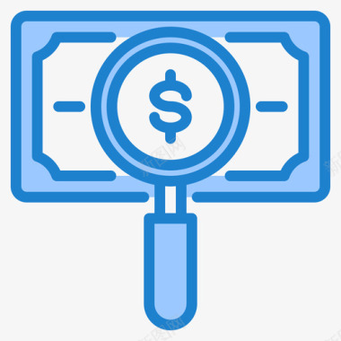 金钱金融29蓝色图标图标