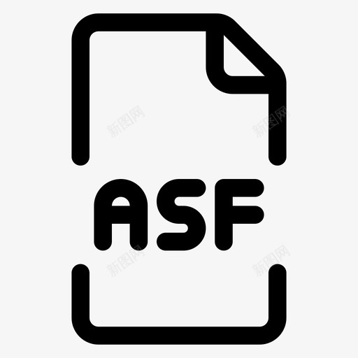 asf文档文件图标svg_新图网 https://ixintu.com asf 文件 文档 格式