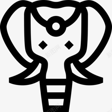 大象排灯节23直系图标图标