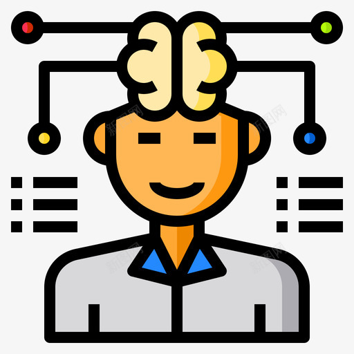 人类思维大脑概念9线性颜色图标svg_新图网 https://ixintu.com 人类 大脑 思维 概念 线性 颜色
