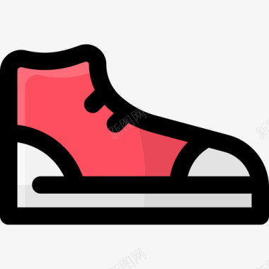 运动鞋衣服155线性颜色图标图标