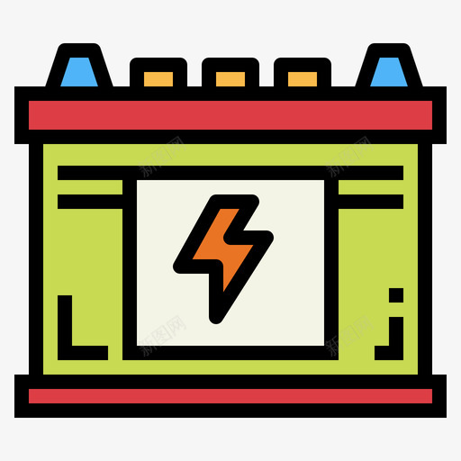 电池能量58线性颜色图标svg_新图网 https://ixintu.com 电池 线性 能量 颜色