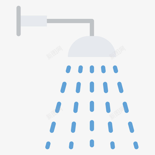 淋浴清洁119平坦图标svg_新图网 https://ixintu.com 平坦 淋浴 清洁