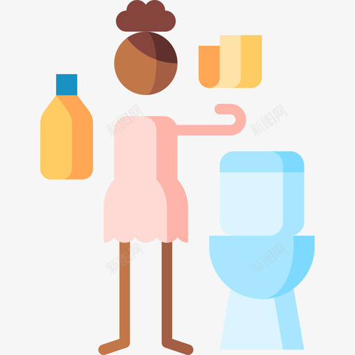 使用后清洁共用厕所呆在家里4平图标svg_新图网 https://ixintu.com 使用 共用 厕所 呆在 呆在家 家里 清洁 用后