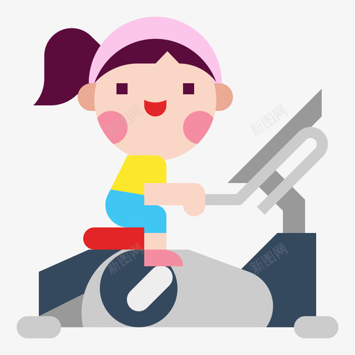 固定自行车运动健身2平板图标svg_新图网 https://ixintu.com 健身 固定 平板 自行车 运动