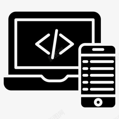 笔记本电脑软件开发图标图标