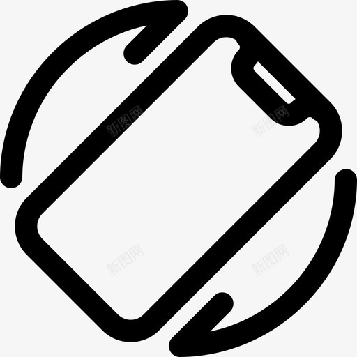 设备电话和手机1线性图标svg_新图网 https://ixintu.com 手机 电话 线性 设备