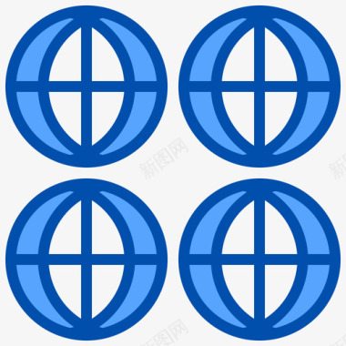 全球贸易10蓝色图标图标