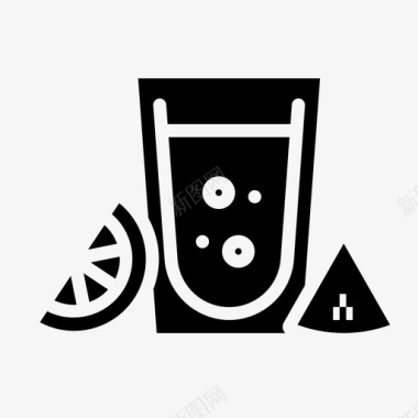 酒玻璃杯龙舌兰酒图标图标