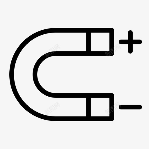 磁铁实验室物理图标svg_新图网 https://ixintu.com 学习 学校 实验室 物理 磁铁