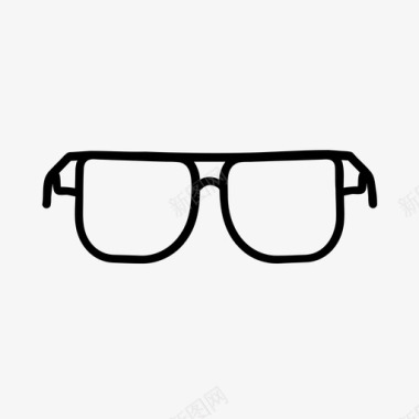 眼镜镜框眩光图标图标